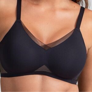 Honeylove Black Cross Over Bra Size 36 DD (E)